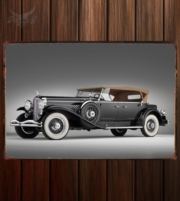 Металлическая табличка Duesenberg J Tourster by Derham Металлическая табличка Duesenberg J Tourster by Derham